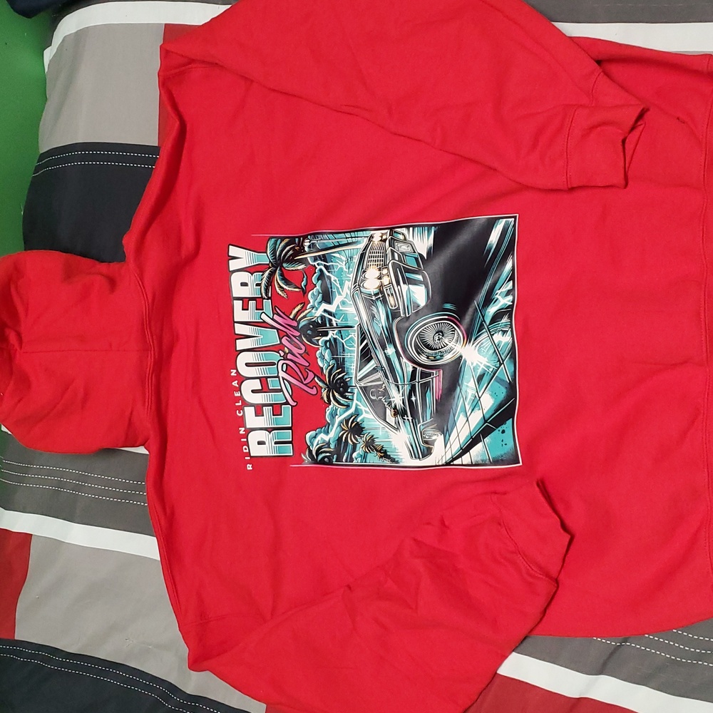 Red Recovery Rich Club Ridin Clean Hoody